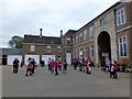 SP9081 : Boughton House - Morris dancers near the stable block by Richard Humphrey