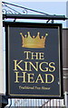 SS9079 : Kings Head name sign, Nolton Street, Bridgend by Jaggery