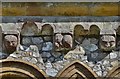 ST3400 : Hawkchurch: St. John the Baptist's Church: The south Norman corbel table 1 by Michael Garlick