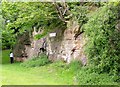 Sandrock cliff at Silverdale Primary School