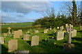 Corner of the cemetery at St John the Evangelist, Sleights