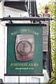 The sign of the Johnson Arms