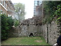 View of a section of the London Wall from the area between London Wall and the Barbican Estate #2