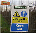 Sign at Syston Road closure for bridge re-building 003