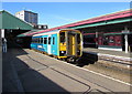 SS6593 : Shrewsbury train at Swansea railway station platform 4 by Jaggery