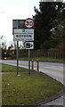 TM1080 : Roydon Village Name sign on the A1066 High Road by Geographer