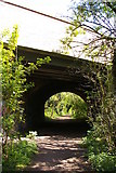 TQ2391 : Bridge over disused railway line, Mill Hill by Christopher Hilton