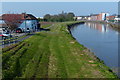 SK8189 : View north along the River Trent at Gainsborough by Mat Fascione