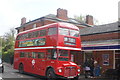 View of a Routemaster bus at Epping station