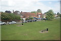 View of The Green from the upper deck of the Routemaster bus