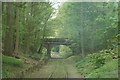 View of the Stonards Hill bridge from the Epping to Ongar Railway