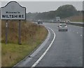 ST7529 : A wet entry to Wiltshire, A303 by N Chadwick
