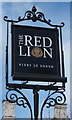 Sign for the Red Lion, Kirby-le-Soken