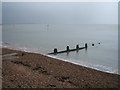 Shingle beach and groyne, Harwich