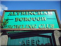 Sign, Altrincham Borough Bowling Club