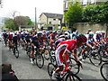 Tour de Yorkshire, Clifton, the peloton climbing Clifton Common