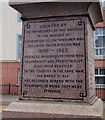 Dedication on the South African War Memorial, Flint