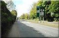 Approaching traffic lights on Dunham Road