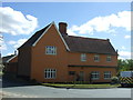 Orange house on The Street, Monks Eleigh