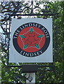 Sign for the Lindsey Rose public house