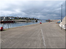 J5082 : View along the Eisenhower Pier, Bangor by Eric Jones