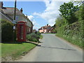 Telephone box and cottage, Kersey