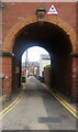 Archway access to rear of Hudson Street