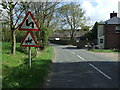 Approaching a bend on Church Road