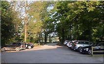 ST8690 : Car park of the Hare & Hounds hotel near Tetbury by Jonathan Hutchins