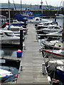 A jetty in Milford Haven Marina