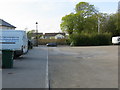 Clowgate Walk and the entrance to West End Car Park in Redruth, Cornwall