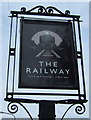 TL8115 : Sign for the Railway public house, Witham by JThomas