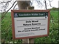 TF0916 : Sign for Dole Wood Nature Reserve by Alex McGregor