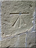 TA0489 : 1GL bench mark and bolt on St Mary's church, Scarborough by John S Turner