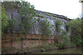 Derelict railway workshops by the Grand Union canal