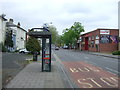 Bus stop and shelter on Moseley Road