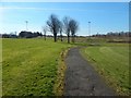 Path through grassland at Erskine