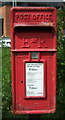 Close up, Elizabeth II postbox on Church Road, Peldon