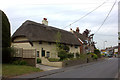 Thatched houses near Station Road, Lower Road crossroads