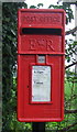 Close up, Elizabeth II postbox, Threxton