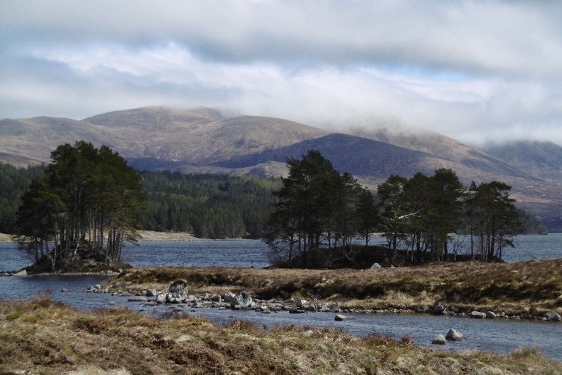 Islands, Loch Ossian © Richard Webb Cc-by-sa 2.0 :: Geograph Britain 