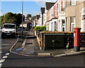 Queen Elizabeth II pillarbox on a Barry corner