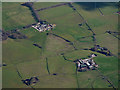 Hoodsyard farm and Cuff Farm from the air