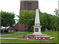 The war memorial at St Edmund and St Mary