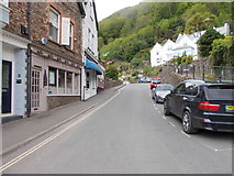 SS7249 : Watersmeet Road - viewed from Lynmouth Hi by Betty Longbottom