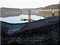 TQ8019 : Low water level at Powdermill Reservoir in winter 2003 by Patrick Roper