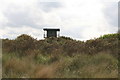 One of several lookout towers in the dunes, Donna Nook air-to-ground weapons range