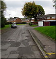 Patchy road surface, Brookside, St Dials, Cwmbran