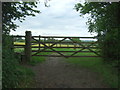 Field entrance and footpath off Doctor