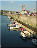 SW9275 : Dock and quay, Padstow by Derek Harper